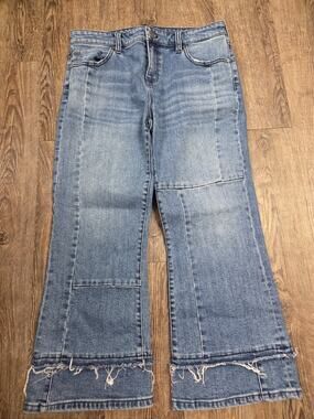 Liverpool Los Angeles Jeans Hannah Crop Flare Denim Size 6/28